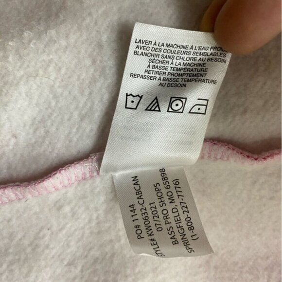 Cabela’s Pink Pullover Embroidered Hoodie M - Picture 5 of 16